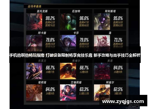 手机撸啊撸畅玩指南 打破设备限制畅享竞技乐趣 新手攻略与高手技巧全解析